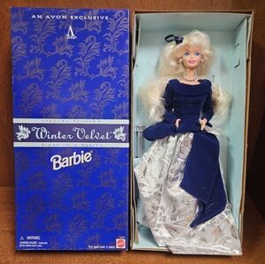 1995 Special Edition Winter Velvet Barbie doll, an Avon Exclusive